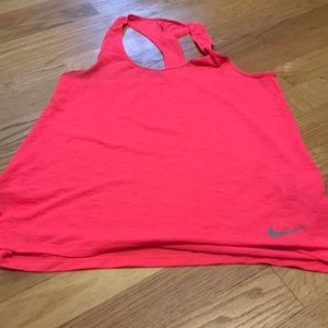 Pink Nike drift thin fabric tank top.